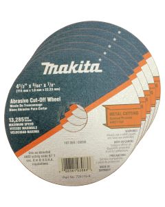 Makita 4 1/2" x 7/8" x 3/64" Super Thin Metal Cut Off Wheel (Pack of 25)