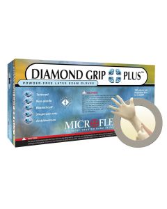 MFXDGP350M-CASE image(1) - Microflex CASE OF DIAMOND GRIP PLUS LATEX GLOVES M TEN 100pks