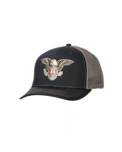 RDBHATC6 image(0) - Redback Eagle USA Trucker Navy Blue /Grey