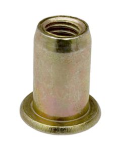 AUVECO LARGE FLANGE THIN SHEET NUTSERT 6MM-1.0 ZINC