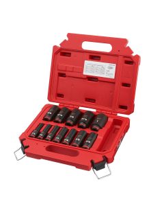 MLW49-66-7006 image(1) - Milwaukee Tool 12PCSHOCKWAVE Impact Duty 3/8" Drive SAE Deep 6 Point Socket Set