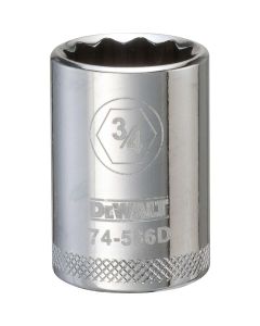DWTDWMT74586OSP image(0) - DEWALT 001Pc 12Dr Socket-12Pt-3/4