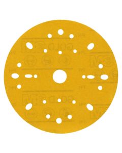 MMM09291 image(0) - 3M  Hookit Gold Abrasive Disc 09291, 800, 6-inch (150mm), Dust-Free
