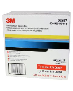 MMM6297 image(1) - 3M TAPE SOFT EDGE FOAM MASKING 1/2" 54.6 YDS