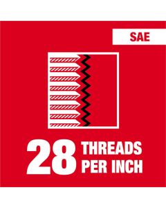 MLW49-57-5138 image(2) - Milwaukee Tool 1/4"-28 NF Straight Flute Plug Tap