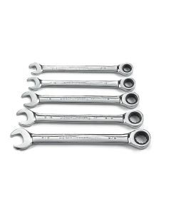 GearWrench 5 Piece 72-Tooth 12 Point Ratcheting Combination SAE Wrench Set