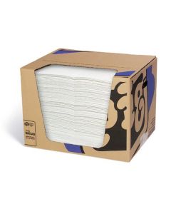 NPGMAT440 image(0) - New Pig Heavy-Weight Oil-Only Absorbent Mat Pads in Dispenser Box - 15 x 20  Inch - 100 Pads