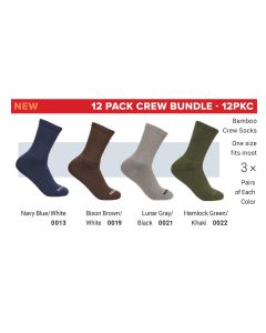RDBRDB12PKC image(0) - Redback 12 pair Variety Crew Sock Bundle