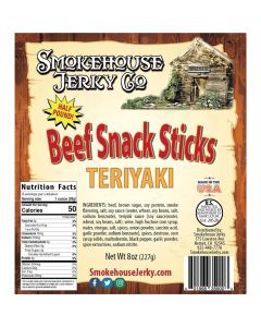 THS186978 image(0) - Tender Heifer Snack Co. Teriyaki Beef Sticks - 8 Ounce