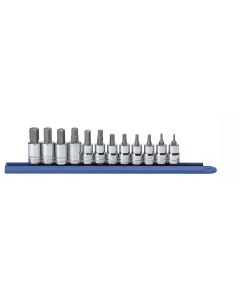GearWrench 12 Piece 3/8 Inch Drive Hex Bit Metric Socket Set