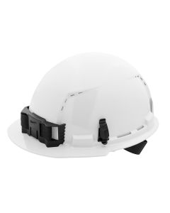 MLW48-73-1200 image(2) - Milwaukee Tool BOLT White Front Brim Vented Hard Hat w/4pt Ratcheting Suspension (USA) - Type 1, Class C