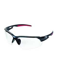 Sellstrom Sellstrom - Safety Glasses - XP450 Series - Clear Lens - Black/Red Frame -  HC/AF