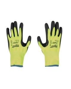 Milwaukee Tool 12 Pk Hi-Vis Cut Lvl 2 Poly Dip-L