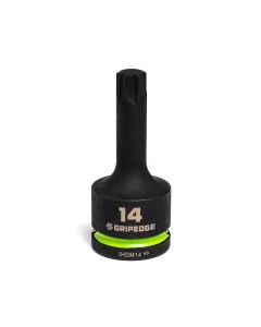 GETIHDM14 image(0) - Grip Edge Tools 14mm 3/4" Dr Impact RPT Hex bit socket