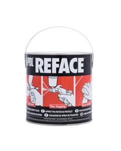 U Pol Products REFACE UP0733 2K Polyester Spray Putty, 2.5 L Tin, White