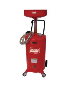 LIN3601 image(1) - Lincoln Lubrication Pressurized 18 Gallon Portable Fluid Drain Tank with 14" Bowl