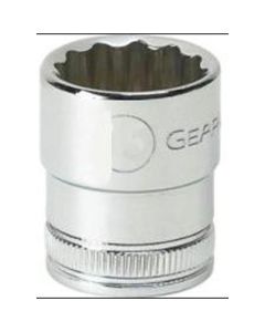 KDT80750 image(1) - GearWrench 1/2 Inch Drive 12 Point Standard Metric Socket 15mm