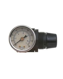 JLM04049 image(0) - Motorguard J.R. Tech 04049 Mini Regulator with Gauge, 1/4 in NPT, Use With: HVLP Spray Gun