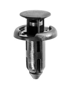 AVC19453 image(0) - AUVECO 19453 Push-Type with Drive Pin Garnish Side Protector Retainer, 18 mm Dia Head x 15 mm L Stem, Nylon, Black