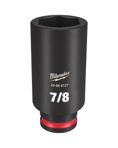 MLW49-66-6127 image(1) - Milwaukee Tool SHOCKWAVE Impact Duty  3/8"Drive 7/8" Deep 6 Point Socket