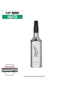 MLW45-34-1153 image(1) - Milwaukee Tool 1/4 Inch Drive T20 Tamper Proof TORX Bit Socket