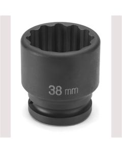 Grey Pneumatic 3/4" Drive x 38mm Standard - 12 Point Socket