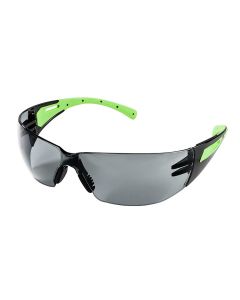Sellstrom Sellstrom - Safety Glasses - XM300 Series - Smoke Lens - Black/Green Frame - Hard Coated