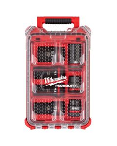 MLW49-66-7840 image(2) - Milwaukee Tool SHOCKWAVE Impact Duty 1&rdquo; Drive 7PC MM & SAE Wheel Service Socket PACKOUT Set