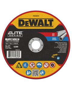 DEWALT ELITE SERIES 7 In x .045 in Ceramic Abrasive Chop / Cut-Off Blade with 7/8 in Arbor For Stainless & Mild Steel Cutting (1 Pack)