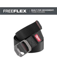 MLWM760B-L image(3) - Milwaukee Tool FREEFLEX Nylon Webbing 1.5 Inch Belt - Black - Large