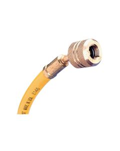 MSC45722 image(1) - Mastercool HOSE 72 R12 YELLOW W/AUTO SHUT OFF VALVES