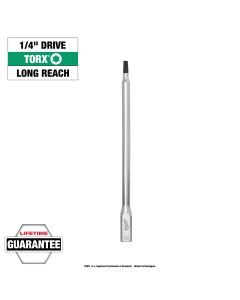 MLW45-34-1065 image(0) - Milwaukee Tool 1/4 Inch Drive T25 Long TORX Bit Socket