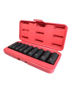 KTI33200 image(2) - K Tool International Socket Set Impact SAE 6 pt. Deep 1/2 in. Dr 12 Pieces