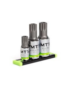 GETIPTS3S image(0) - Grip Edge Tools 3-PC RPT 3/8 & 1/2" Drive Standard Security Triple Square Bit Socket Set