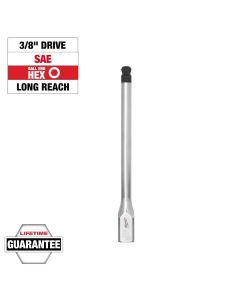 MLW45-34-1095 image(0) - Milwaukee Tool 3/8 Inch Drive 5/16 Inch Long Ball End Hex Bit Socket