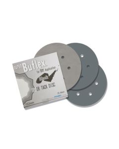 EAG1931534 image(0) - Eagle Abrasives, Inc. KOVAX Super Buflex 193-1534 Sanding Disc, 6 in Dia, 3000 Grit, Black, Dry, Hook and Loop Attachment, 7 Holes
