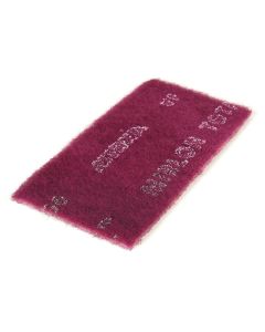 MRK18111448 image(0) - Mirka Abrasives Mirlon 18-111-448 18 Series Non-Woven Scuff Pad, 6 in W x 9 in L, 1500 Grit, Ultra Fine Grade, Gray