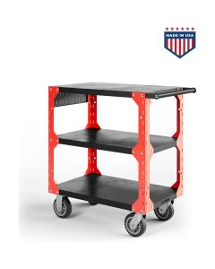 VYPX32-R image(0) - Vyper Industrial X32 Series Tool Cart - Black/Red