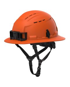 MLW48-73-1662 image(0) - Milwaukee Tool BOLT Safety Orange Full Brim Vented Safety Helmet &hyphen; Type 2, Class C