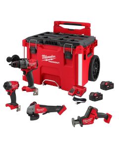 MLW3697-24PO image(0) - Milwaukee Tool M18 FUEL 4-Tool PACKOUT Combo Kit