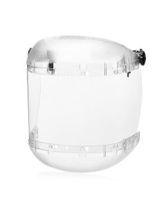 SRWS38510 image(0) - Sellstrom Sellstrom - Face Shield - 380 Series MAX LIGHT - 6.5" x 19.5" x 0.040" Window - Clear - Universal Hard Hat Slot Adapter Headgear - Dual Crown