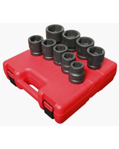 SUN5699 image(1) - SUNEX SOCKET SET IMPACT 1" DR 9PC STD SAE JUMBO