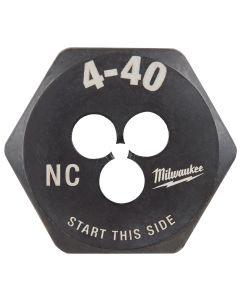MLW49-57-5308 image(2) - Milwaukee Tool 4-40 NC 1-Inch Hex Threading Die