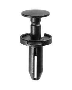 AVC19422 image(0) - AUVECO 19422 Push-Type with Drive Pin Fascia Retainer, 23/32 in Dia Head x 29/32 in L Stem, Nylon, Black