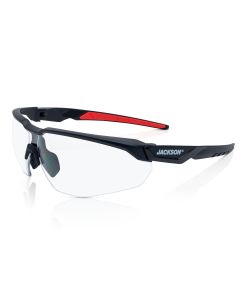 JCK45000 image(0) - Jackson Safety Safety Glasses - HyperGuard H-Series - Clear Lens - Black Half Frame - Hardcoat Anti-Scratch