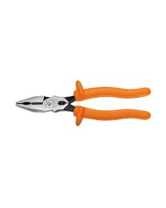 KLE12098INS image(0) - Klein Tools Insulated Universal Combination Pliers, 8-Inch