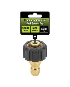 LEGPW3490 image(0) - Flexzilla Pressure Washer Quick-Connect Coupler, 1/4" Body x 1/4" FNPT, Brass