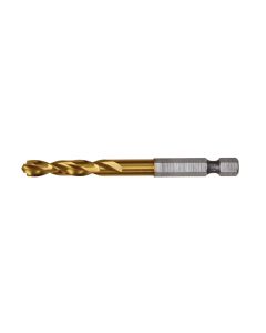 DEWALT Impact Ready Titanium Nitride Coated Drill Bit, 1/4"
