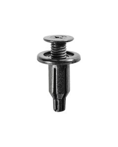 AUVECO 18119 Push-Type Screw-Type with Open End Front and Rear Bumper Retainer, 20 mm Dia Head x 25 mm L Stem