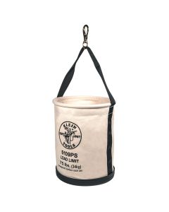 KLE5109SLR image(0) - Klein Tools Canvas Bucket, All-Purpose with Drain Holes, 12-Inch